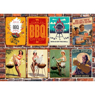 Tranh thiếc Chủ Đề Quán BBQ
