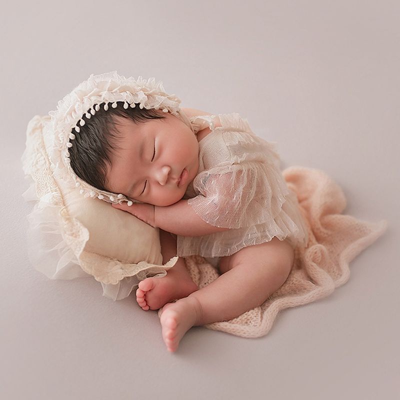 Bộ Đồ Ren 2 Món Xinh Xắn Dành Cho Bé Sơ Sinh