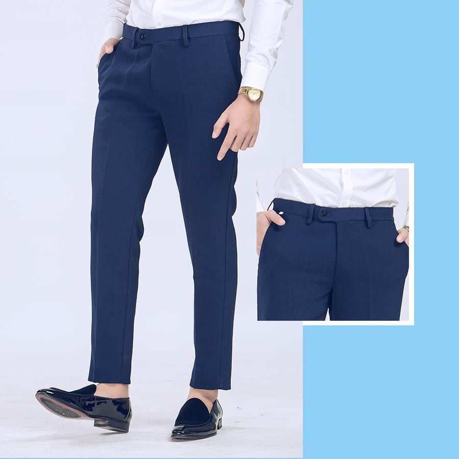 Quần Âu dáng Hàn Quốc ống côn cao cấp co giãn phong cách Hàn Quốc màu trắng tinh sang trọng