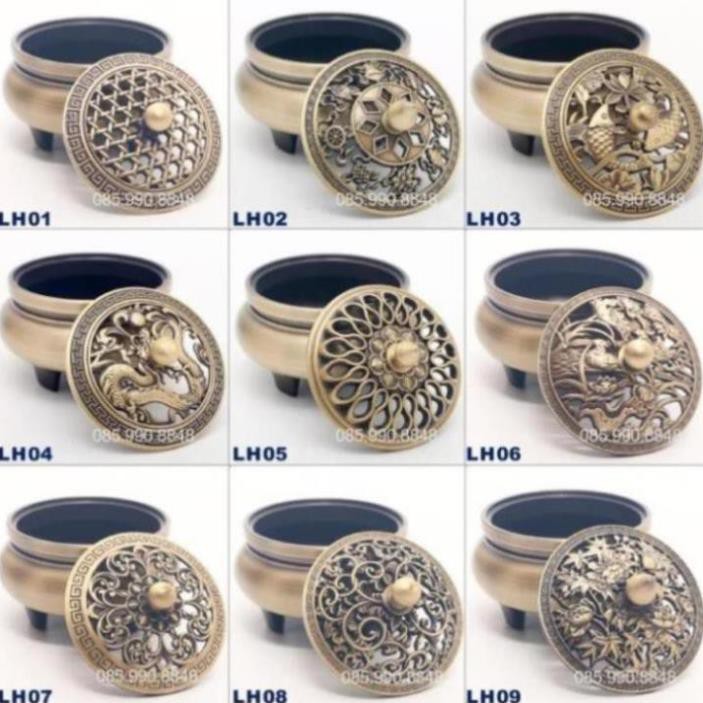 Lư xông trầm hương, Lư đốt trầm hương cao cấp chất liệu đồng nguyên khối - LH10 ..