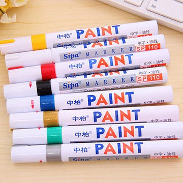 Màu trắng Cao su chống thấm nước Sơn vĩnh viễn Bút đánh dấu lốp lốp cao su sơn mặt kim loại Bút đánh dấu sơn vĩnh viễn Bút đánh dấu màu | BigBuy360 - bigbuy360.vn