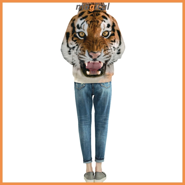 Áo hoodie họa tiết hình hổ 3D thiết kế độc đáo | BigBuy360 - bigbuy360.vn