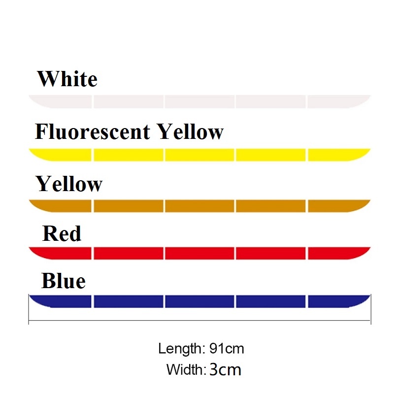 Bộ 5 miếng dán phản quang cảnh báo dán bên ngoài cốp xe hơi