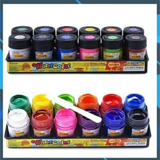 Bộ Màu Nước WACO 8 Màu 12 Màu Vẽ Tranh