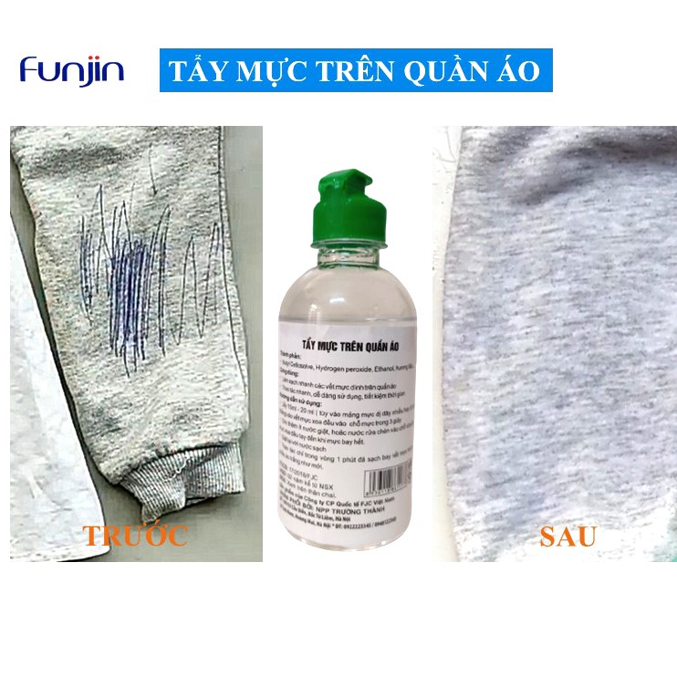 [Mã LTP50 giảm 50000 đơn 150000] Dung dịch Tẩy mực bút bi Funjin 250ML