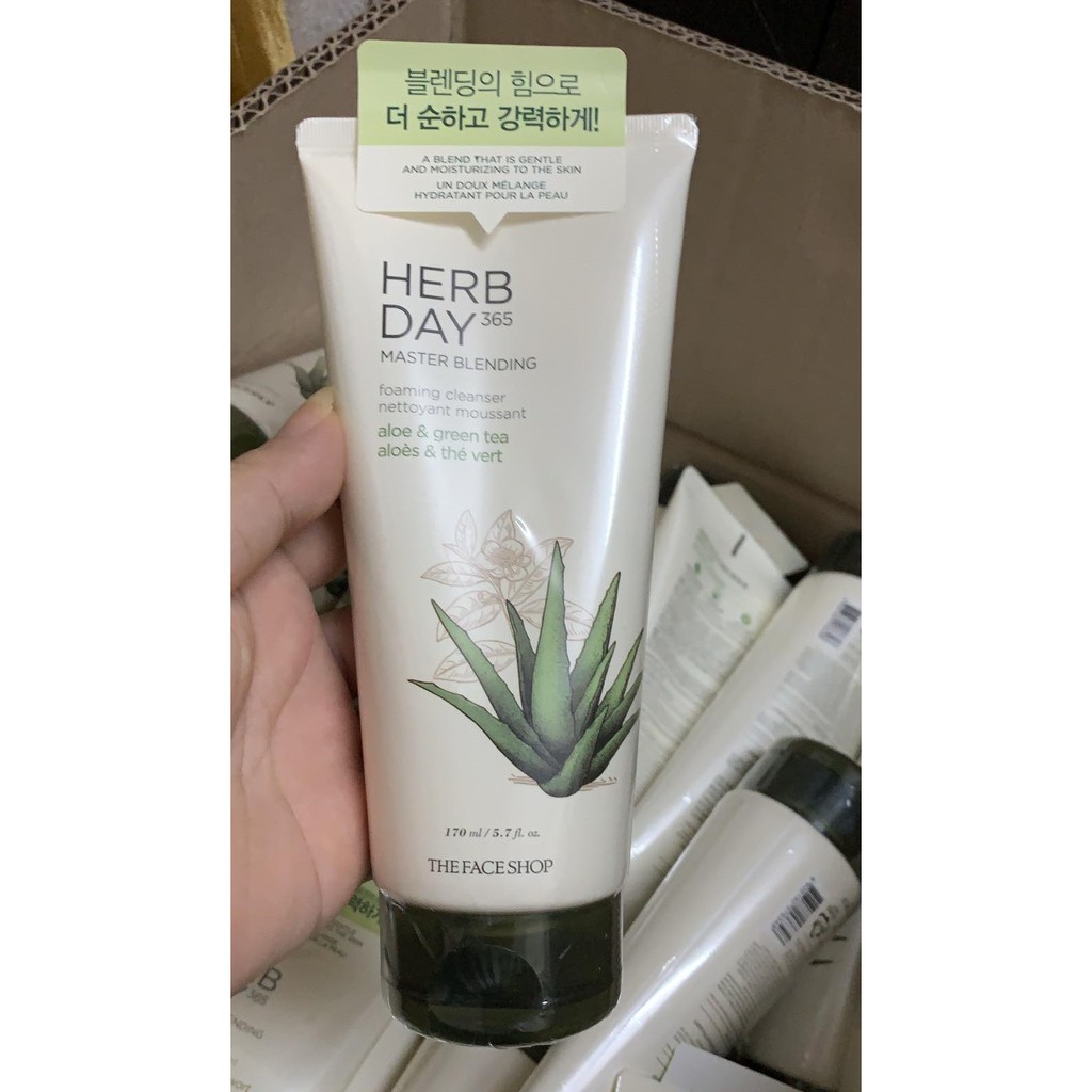 Sữa Rửa Mặt Herb Day 365 Cleansing Foam The Face Shop