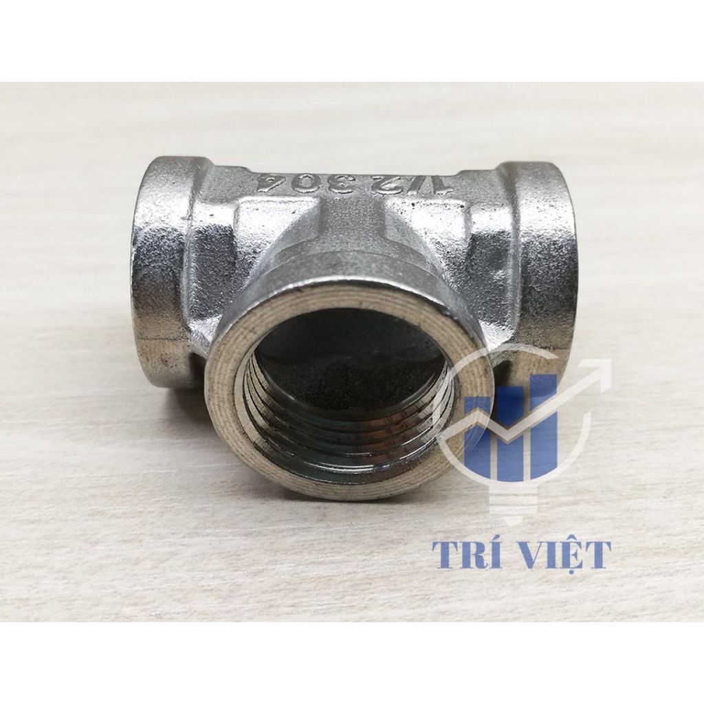 Tê ren trong ren ngoài inox 304, tê inox 3 đầu ren trong