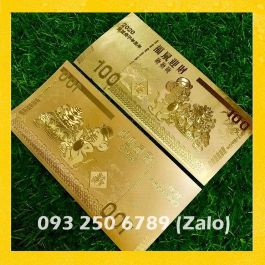 Lá Vàng Hình Con Mèo Macao 100 Lì Xì Tết 2023 - Làm Quà tặng trang trí