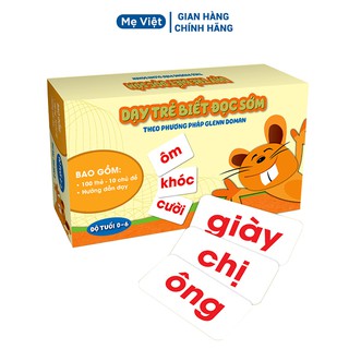 Bộ Thẻ Học ĐọcThông Minh Cho Bé Glenn Doman Chuẩn Loại To Cứng 26x14 cm