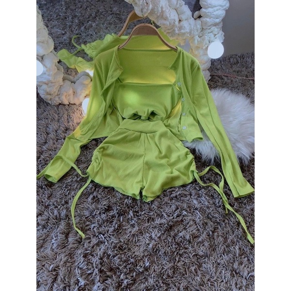 Sét bộ 3 món chất gân co giãn