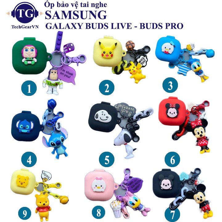 [BUDS LIVE - BUDS PRO ] Ốp Case hoạt hình Cute bảo vệ Samsung Galaxy Buds Live - Buds Pro
