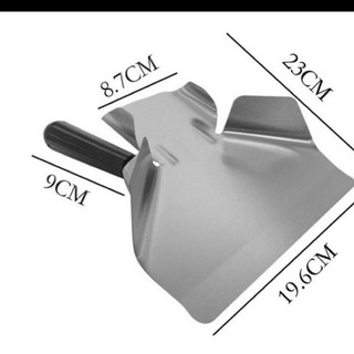 Xẻng inox xúc khoai tây chiên, bắp rang bơ