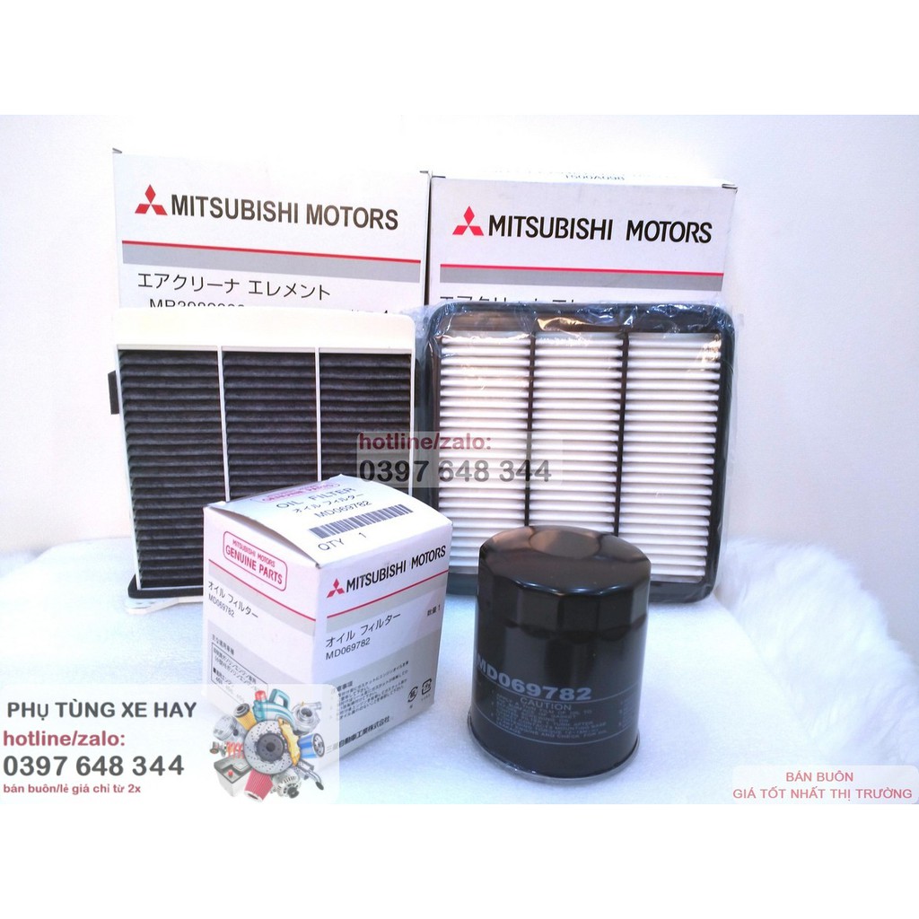 Combo🥒 Lọc gió 🏏động cơ🥒 lọc điều hòa🥒lọc nhớt (lọc dầu) 🥒Mitsubishi Triton 🎻 Pajero Sport🎻 2.5 từ 2008 tới 2015