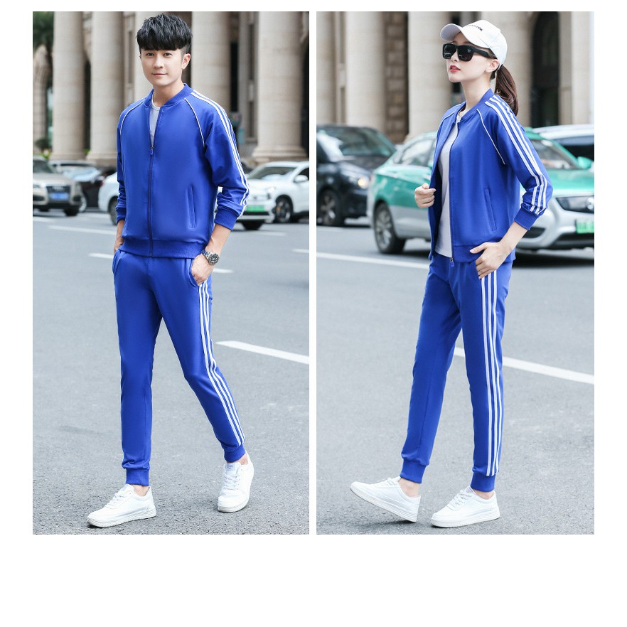 Đồ Bộ Quần Áo Thể Thao Nam Chất Thun Nỉ Kẻ Sọc Có Khóa Kéo SUTOMAN  BN103 | BigBuy360 - bigbuy360.vn