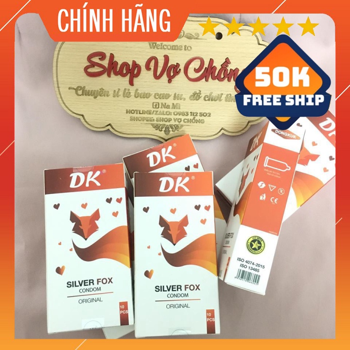 BAO CAO SUFreeshipDONGKUK SILVER FOX HỘP 10 CÁI