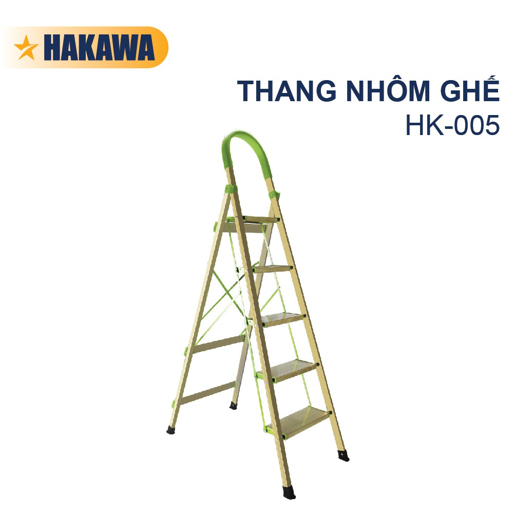 Thang nhôm ghế cao cấp HAKAWA - HK-005 - Sản phẩm chính hãng - Bảo hành 2 năm