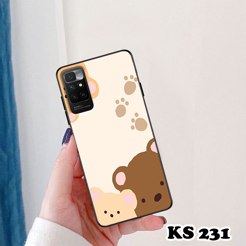 Ốp lưng Xiaomi Redmi 10 - Redmi 10A - Redmi 10C - Ốp in hình gấu bear ngộ nghĩnh