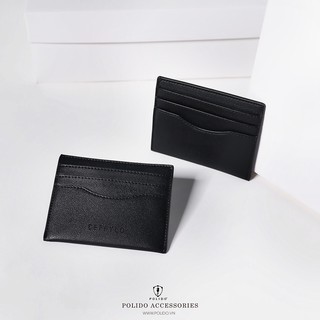 Ví Đựng Thẻ Cardholder CEFFYLO Với 3 Ngăn Đựng Thẻ Riêng Biệt Tiện Dụng Chất Liệu Da PU - POLIDO
