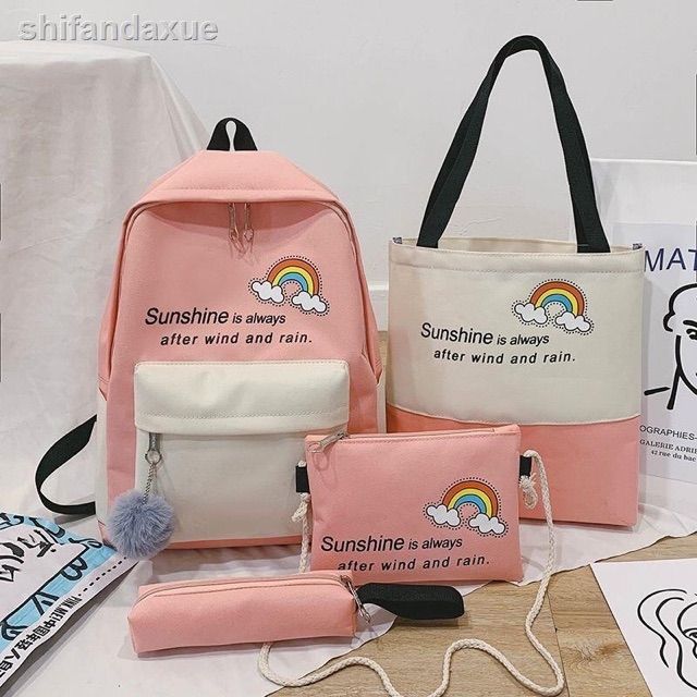 Bộ balô 4 món size lớn &lt;br&gt;Gồm 4 món&lt;br&gt;Chọn màu nhé các bạn&lt;br&gt;Hàng bên shop là size lớn. Lớp lót dày chống thấm nước