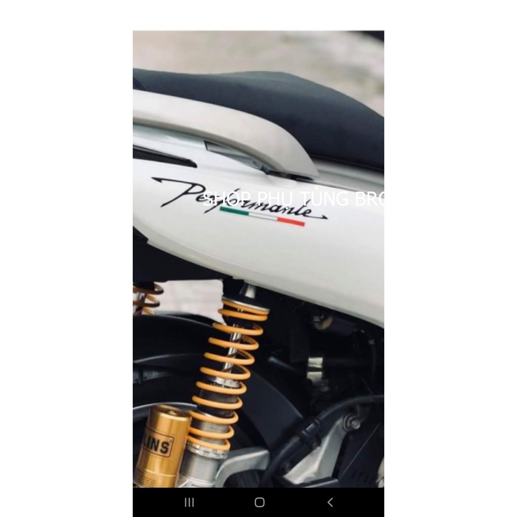 Tem Performante trang trí xe máy