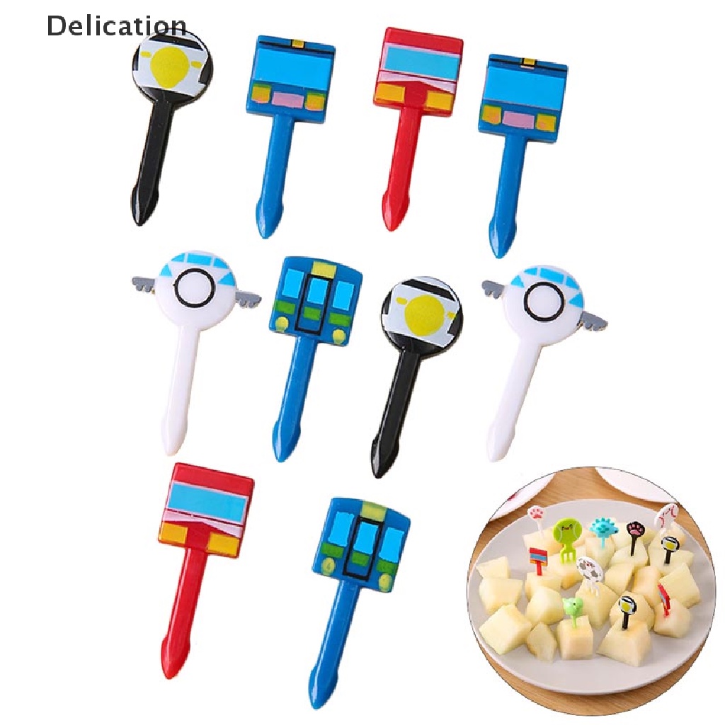 Nĩa Ăn Trái Cây / Tráng Miệng / Tráng Miệng Mini Họa Tiết Hoạt Hình Dễ Thương Cho Bé