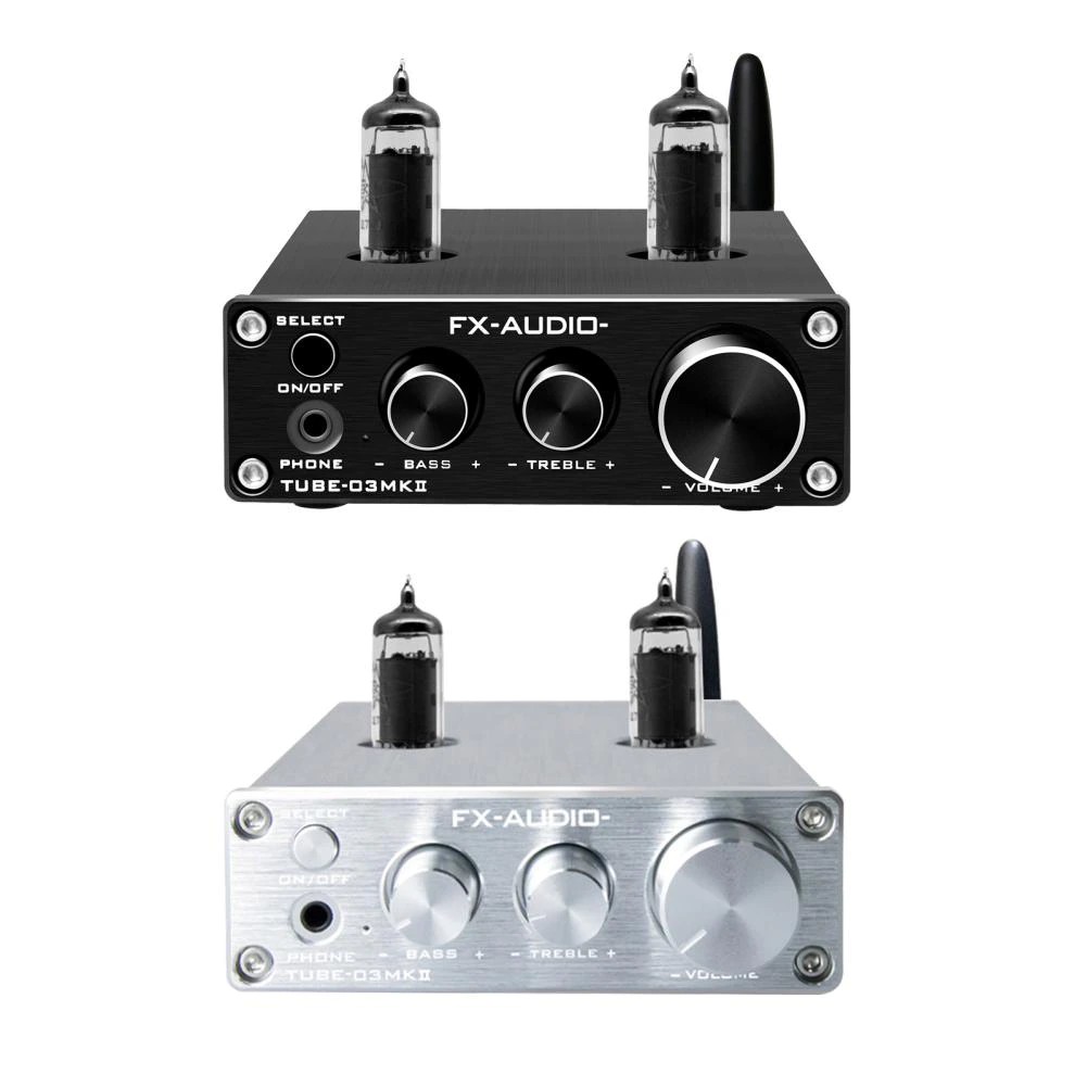 AMPLY ĐÈN 6J1 PREAMPLIFIER, CHỈNH BASS-TREBLE BLUETOOTH 5.0 FX-AUDIO TUBE-03 MKII