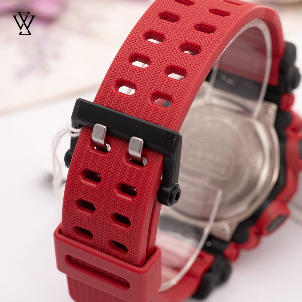 Đồng Hồ Điện Tử Nam Casio G-Shock WATCHSTORE GA-900-4ADR Thiết Kế Mặt Kính Khoáng Tròn 49.5mm, Vỏ Và Dây Nhựa Bền Bỉ