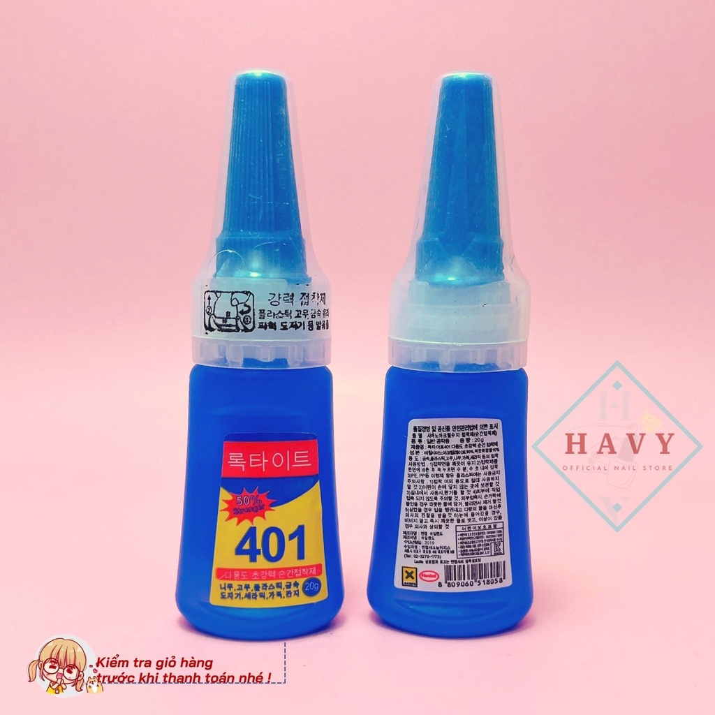 KEO 401 - KEO DÁN MÓNG, ĐÍNH ĐÁ Havy Nail SIÊU CHẮC [ HÀNG CHUẨN ]