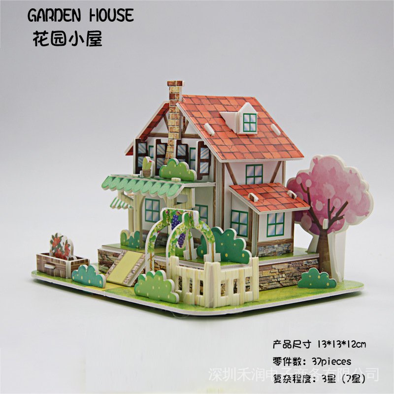 Đồ Chơi Lắp Ráp Mô Hình Ngôi Nhà 3d Bằng Giấy Làm Thủ Công Diy Giáo Dục Cho Trẻ
