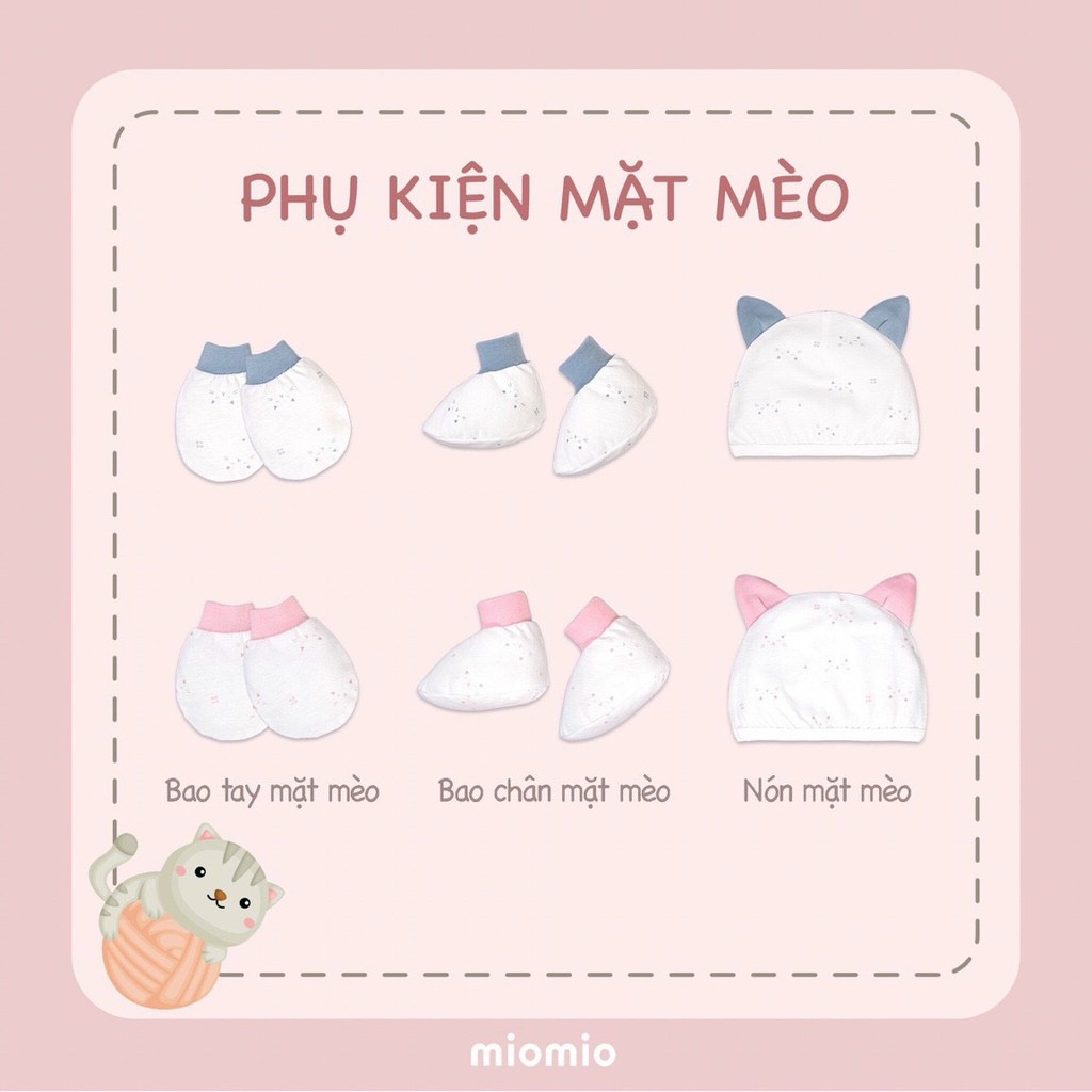 Bao chân sơ sinh/ Bao tay sơ sinh / mũ sơ sinh Miomio - Mio Việt Nam