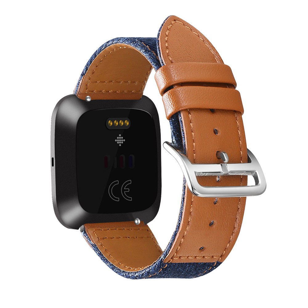 Dây Đeo Bằng Da Thật Thoáng Khí Cho Đồng Hồ Thông Minh Fitbit Versa 1 2 Versa Lite