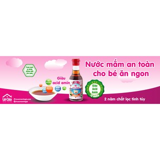Nước mắm cá cơm Lê Gia 60ml - Cho bé