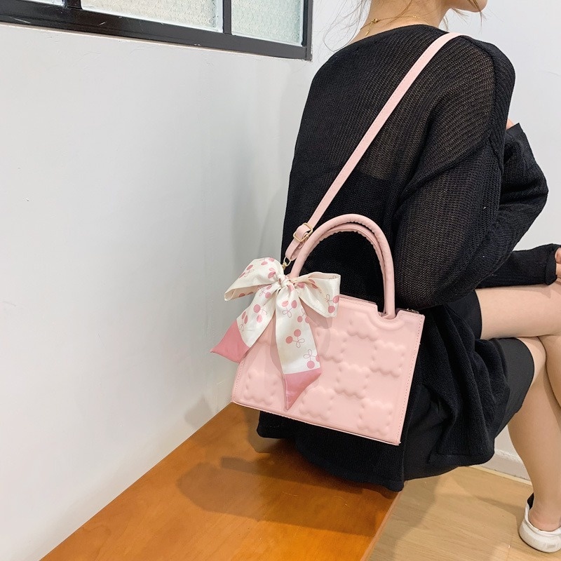 Túi Đựng Bánh Quy Hình Vuông Nhỏ Gọn Màu Trơn Kiểu Mới Mùa Hè 2022 NB00096