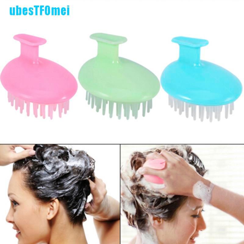 [Hàng mới về] Bàn chải silicon gội và massage da đầu tiện lợi