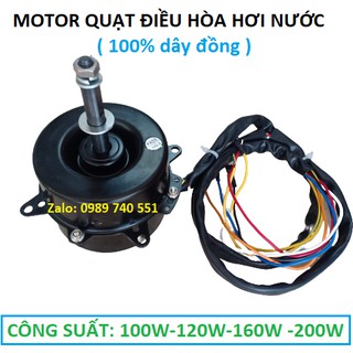 Motor quạt điều hòa hơi nước 100w - hàng dây đồng