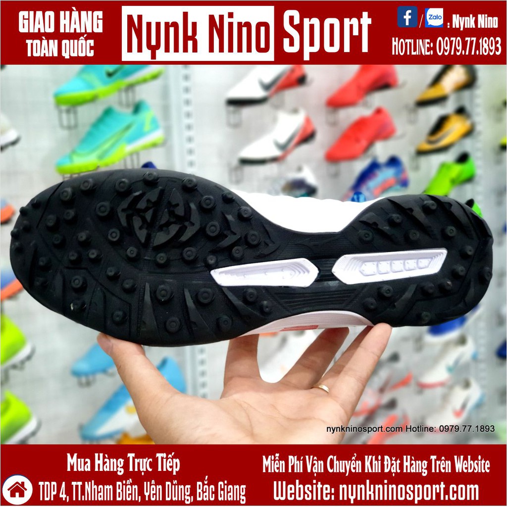 Giày Bóng Đá Mizuno Rebula Cup Trắng Vạch Đỏ TF