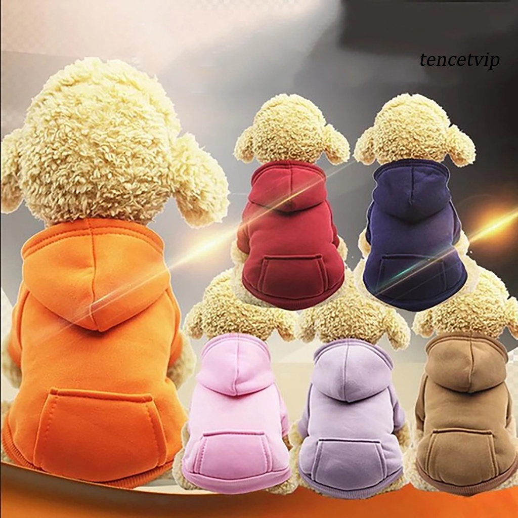 Áo hoodie hai lớp có túi thời trang thu đông cho thú cưng