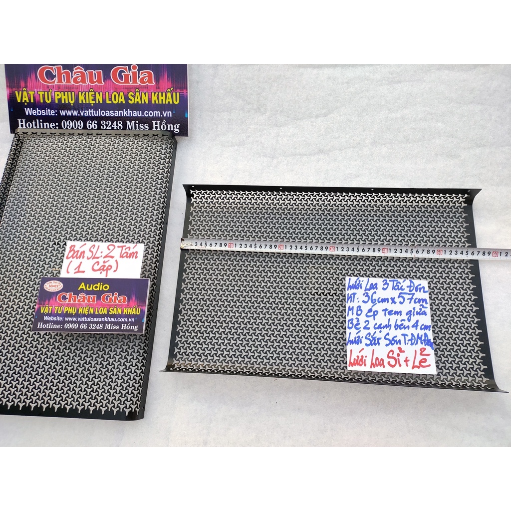 Lưới loa 3 tấc 35cm 57cm 2 tấm Audio Châu Gia