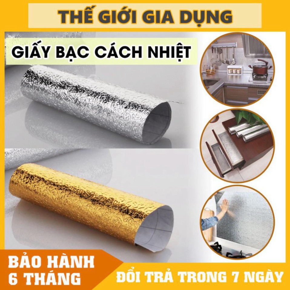 Cuộn giấy bạc dán bếp cách nhiệt chống thấm | (LH3)