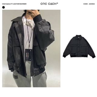 Áo khoác da nam nữ cao cấp AK0923 by COCCACH