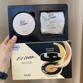 Set 2 món Phấn nước Cushion Clio Founwear Ampoule tone 03