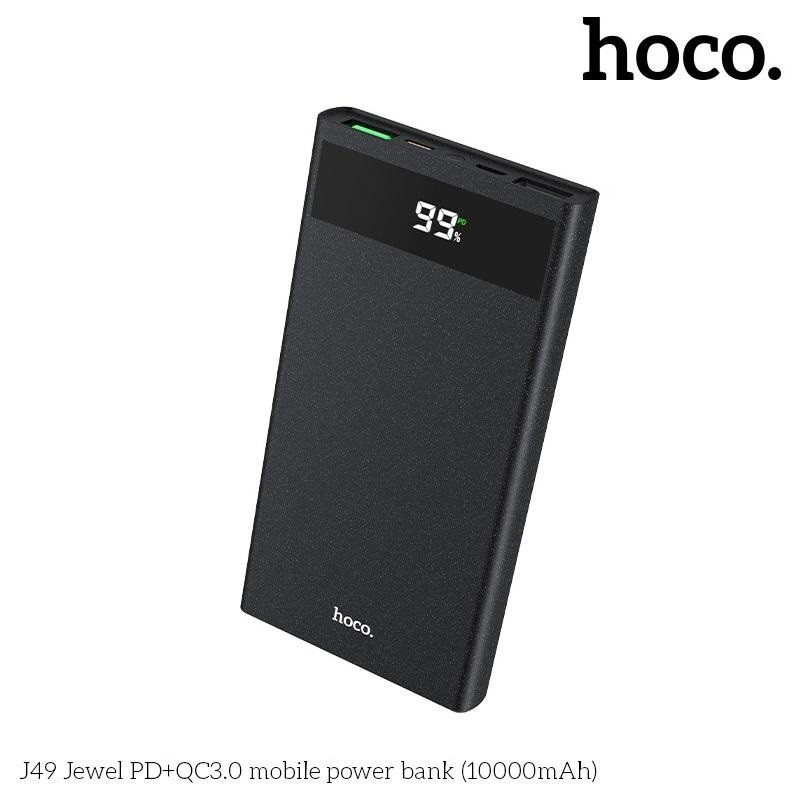 Pin sạc dự phòng Hoco J49 Jewel 10000mAh lõi polymer, sạc nhanh QC 3.0, sạc PD (Màu ngẫu nhiên)