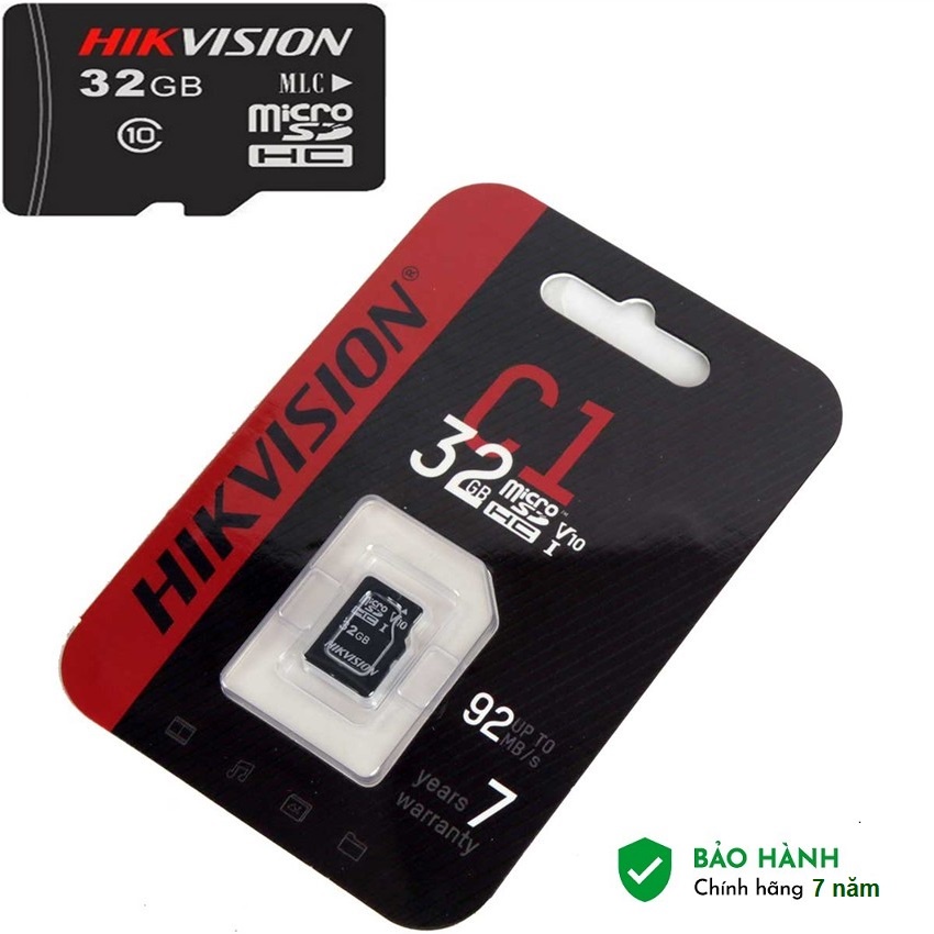 Thẻ Nhớ Hikvision 32Gb Tốc Độ 92MB/s - Hàng Chính Hãng BH 5 Năm
