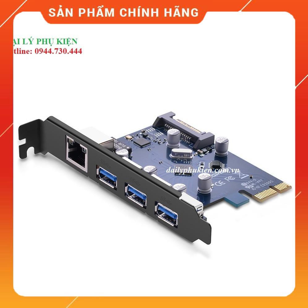 Card PCI Express sang USB 3.0 + lan UGREEN 30775 dailyphukien