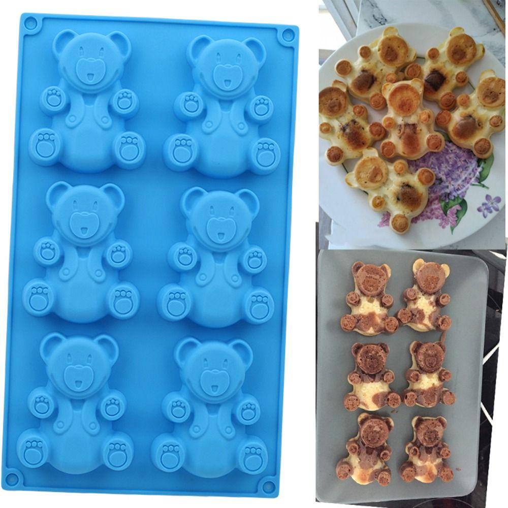 WATTLE Khuôn Silicone Làm Bánh Hình Gấu Gummy