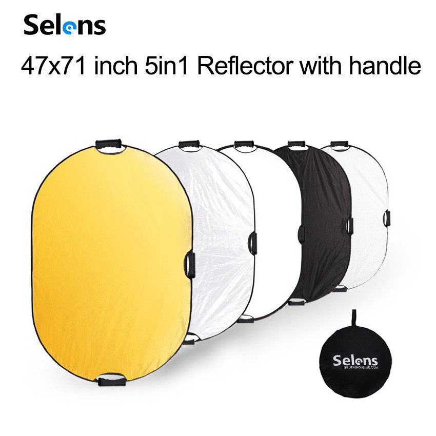 Selens Đèn Phản Quang 5 Trong 1 Kích Thước 120x180cm Có Thể Gập Lại Tiện Dụng