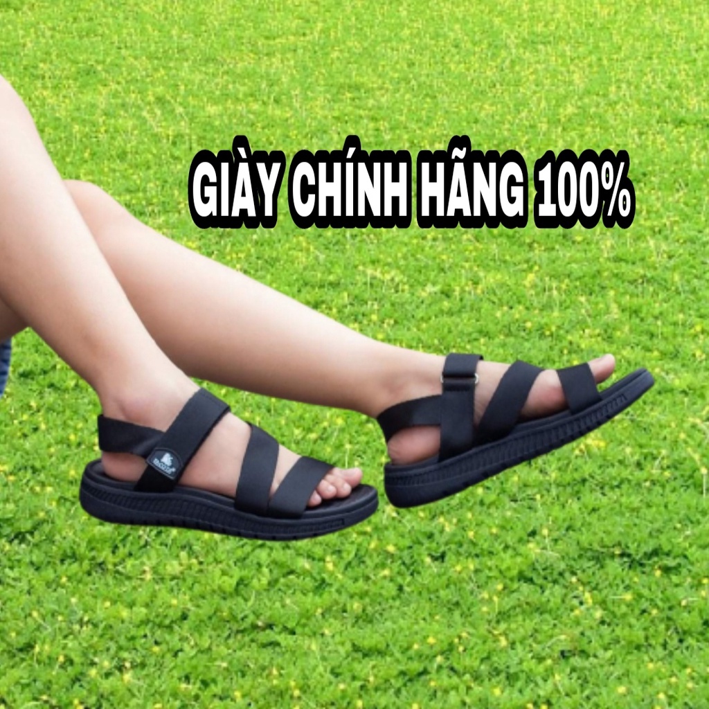 FACOTA giày dép sandal nam, nữ đen mang đi chơi đi học HA01