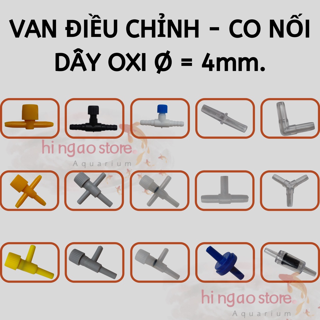 Van tăng giảm các loại : Van tăng giảm. Van L tăng giảm, Van T tăng giảm - Phụ kiện cá cảnh | Hingaostore.