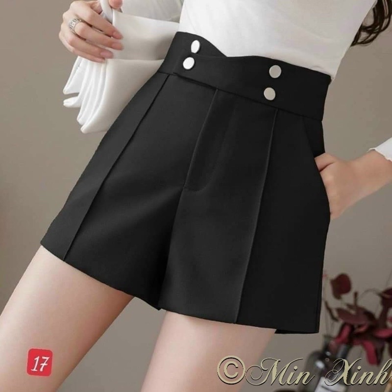 Quần Short Nữ 4 cúc  Quần sooc đùi nữ chất Vitex hàn dày dặn mềm mịn mát cực trẻ trung và sành điệu-mã s