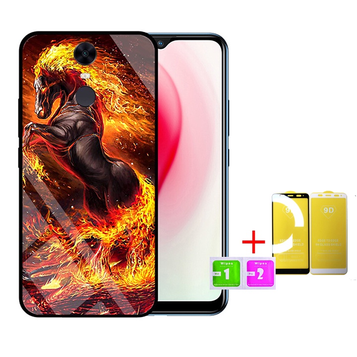 &quot;Combo 1 ốp lưng Xiaomi Redmi 5 PLus + 1 Cường Lực&quot; Mặt kính 3D sang trọng_Không Nhòe, Không Phai Hình( Tim shop )